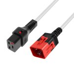IEC Lock PC3643 3m White power cord