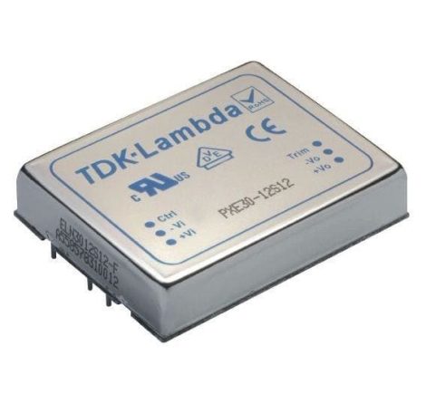 TDK-Lambda PXE20-24WD12 2 kimenetű DC/DC konverter; 20W; 12V 833mA; -12V -833mA; 1,6kV szigetelt