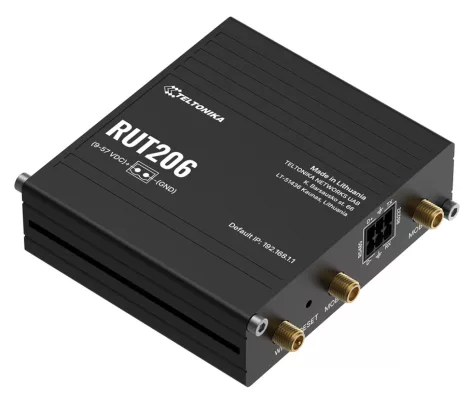 Teltonika RUT206 ipari 4G LTE router, RS232, RS485 Teltonika RUT206 ipari 4G LTE router, RS232, RS485