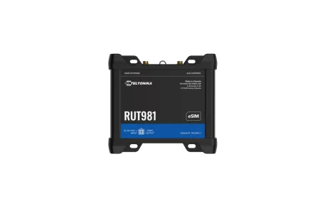 Teltonika RUT981 ipari 4G LTE router, Wi-Fi, EU tápegység