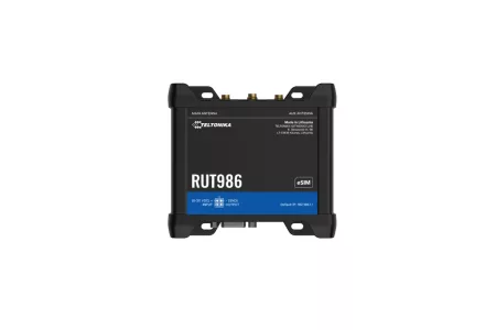 Teltonika RUT986 ipari 4G LTE router, Wi-Fi, EU tápegység