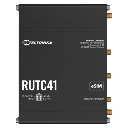 Teltonika RUTC41 ipari 4G LTE router, Wi-Fi 6, EU tápegység Teltonika RUTC41 ipari 4G LTE router, Wi-Fi 6, EU tápegység