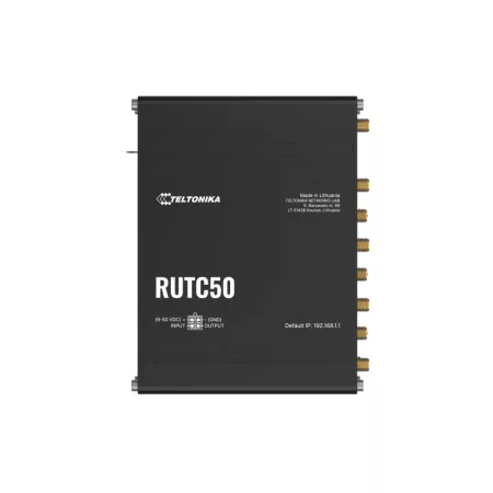 Teltonika RUTC50 ipari router, 5G, Wi-Fi 6, EU tápegység