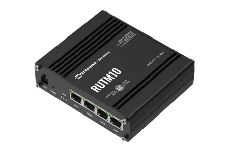 Teltonika RUTM10 ipari LTE router, Wi-Fi, EU tápegység