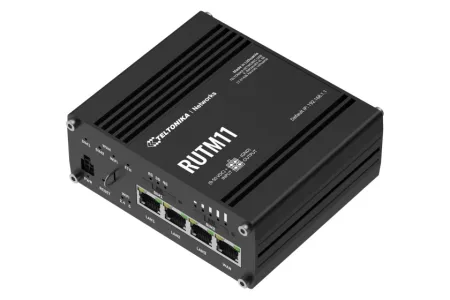 Teltonika RUTM11 ipari 4G LTE router, Wi-Fi, EU tápegység