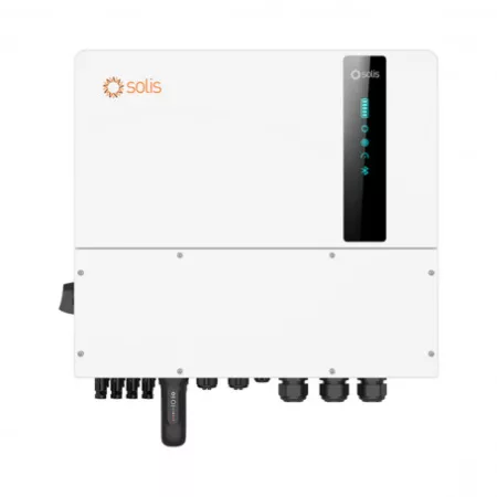 Solis S6 HV 12kW 3 fázisú hibrid inverter 4 MPPT, DC kapcsoló, WIFI/LAN, Kijelzővel, áramváltós verzió