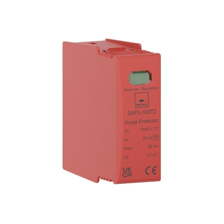 Bremas cserebetét túlfeszültség levezetőhöz T1+T2 SAPV napelemes rendszerekhez 600 V DC-ig