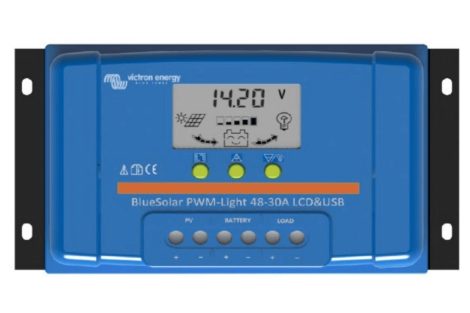 Victron Energy BlueSolar PWM-LCD&USB 12/24-10 napelemes töltésvezérlő