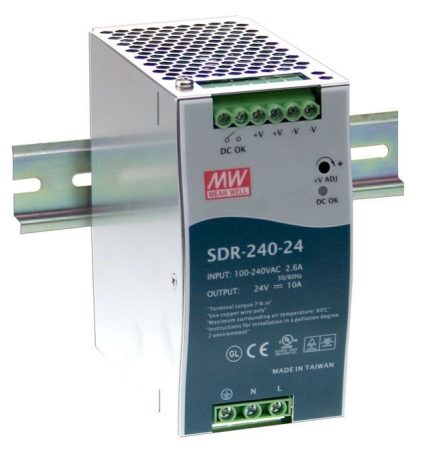 MEAN WELL SDR-240-24 24V 10A 240W tápegység
