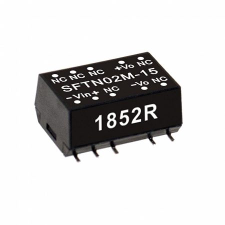 MEAN WELL SFTN02N-15-SC 1 output DC/DC converter 2W; 15V; 133mA