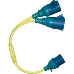   Victron Energy Splitter Cord 16A/250V-CEE plug/2xCEE Coupling