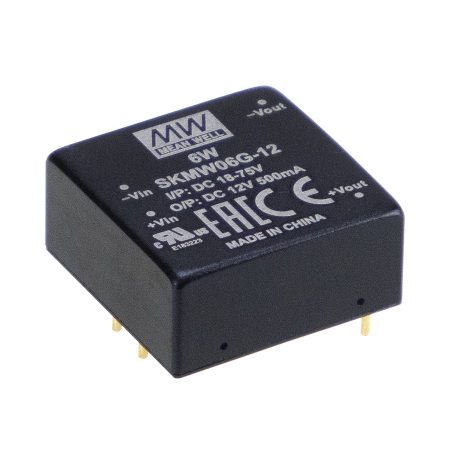 MEAN WELL SKMW06G-03 1 output DC/DC converter; 6W; 3,3V 1,5A; 1,5kV isolated