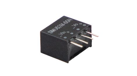 MEAN WELL SMU02N-24N 1 kimenetű DC/DC konverter; 2W; 24V 84mA; 1,5kV szigetelt