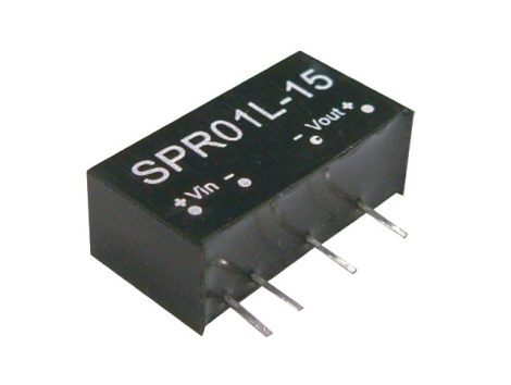 MEAN WELL SPR01M-15 1 output DC/DC converter; 1W; 15V 67mA; 1kV isolated