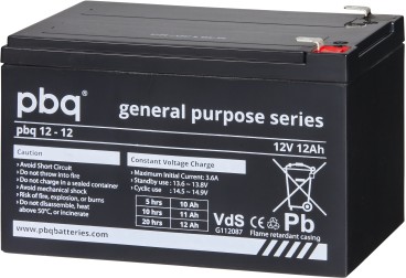 pbq 12-12 12V 12Ah UPS battery