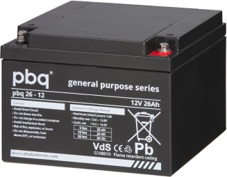 pbq 26-12 12V 26Ah szünetmentes/UPS akkumulátor