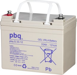 pbq Gel33-12 12V 33Ah cyclic/solar battery