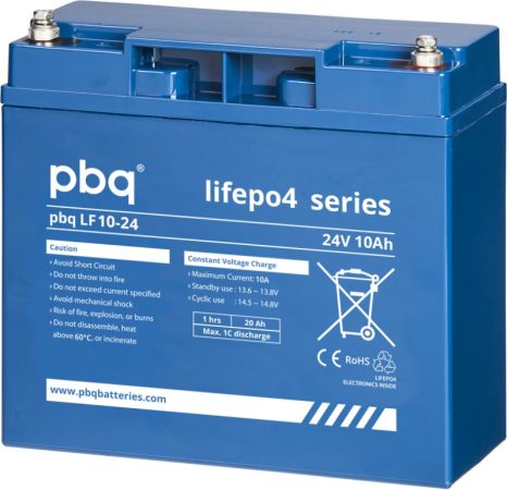 pbq LF 10-24 24V 10Ah LiFePO4 battery
