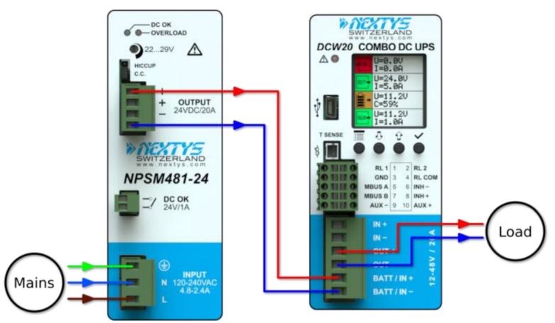 NEXTYS DCW20 mint DC/DC konverter